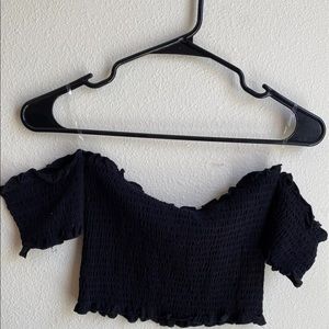 Off shoulder crop top